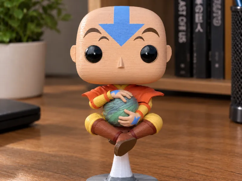 Funko Chibi Aang Plutitor - Anime Avatar Ultimul Îmbânzitor de Aer