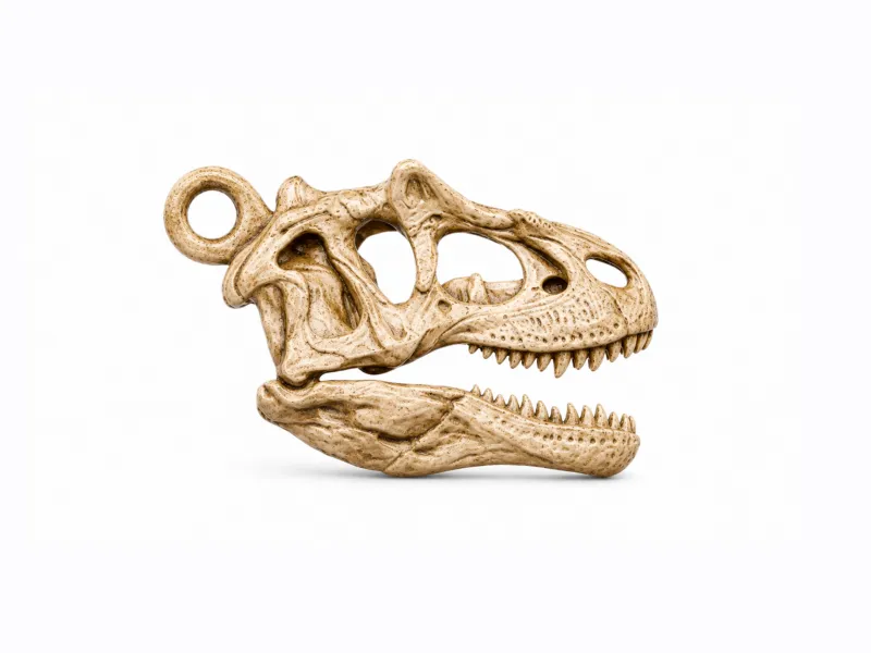 Allosaurus Skull | Fossil Keychain