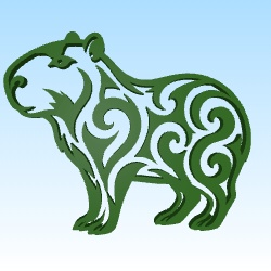 capybara wallart