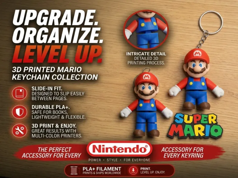 Артикулированная гибкая игрушка Супер Марио, брелок, цепочка, Nintendo
