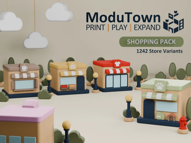 Shopping Pack | Modutown: Modular Toy Town