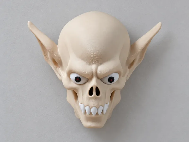 Vampire Goblin Skull – Spooky Wall Mount Decor