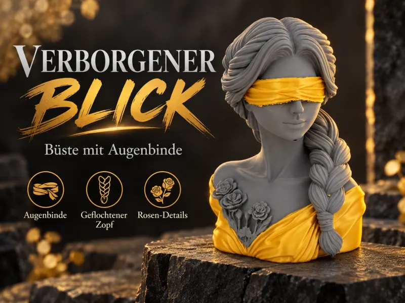 Verborgen blik – buste met blinddoek