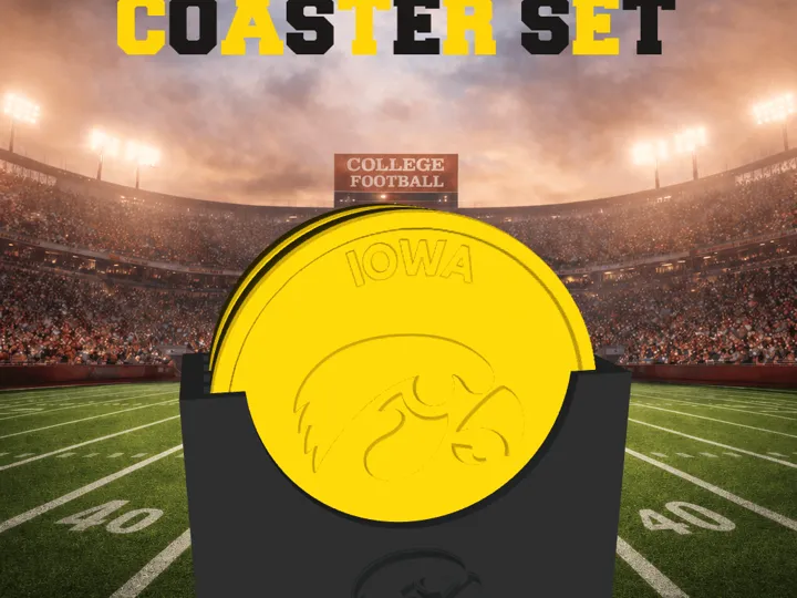 Iowa Hawkeyes Coaster Set (NCAA/Big Ten)