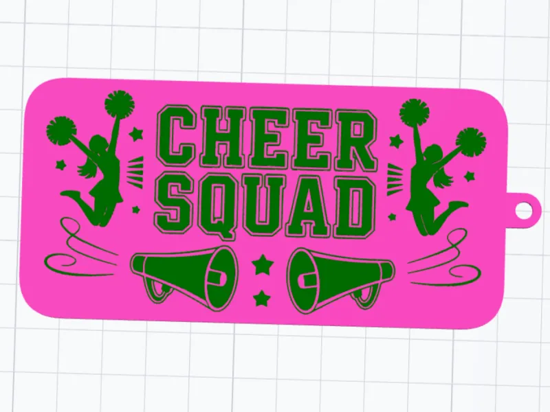 cheer squad keychain