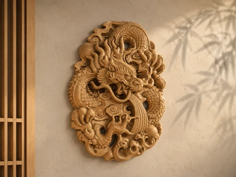 Dragon wood carving （scanned by Creality Scanner Raptor）