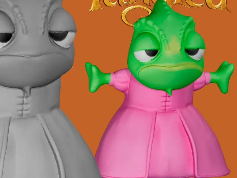 PASCAL-FIGUR AUS RAPUNZEL - 3MF INBEGRIFFEN