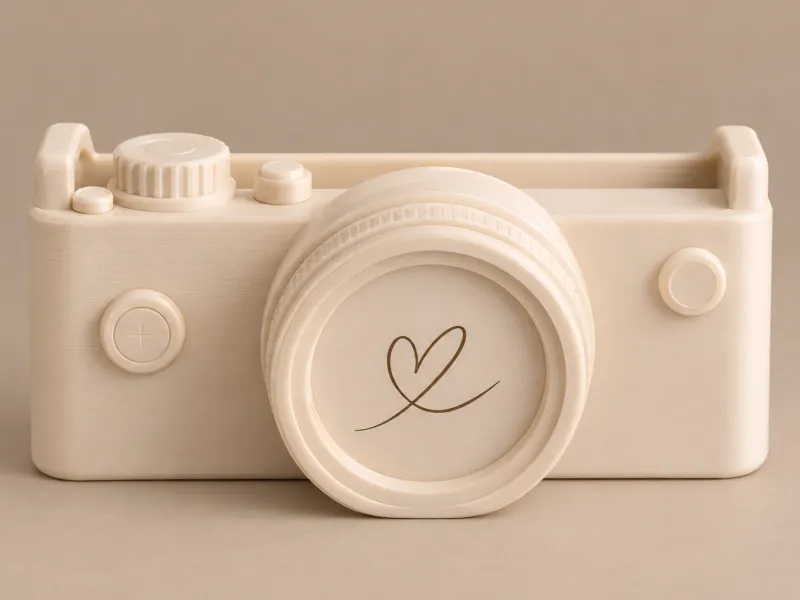 Photography camera gift card holder