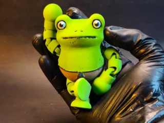 relaxed frog