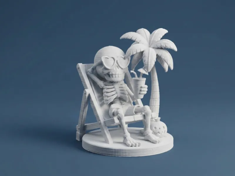 Summerween-Skelett-Stranddekoration