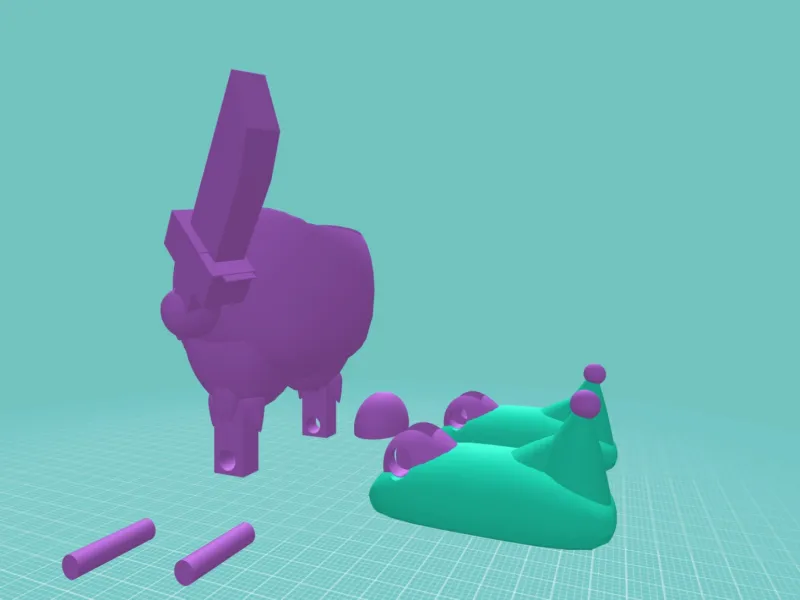 Mini pekka printable lolly holder