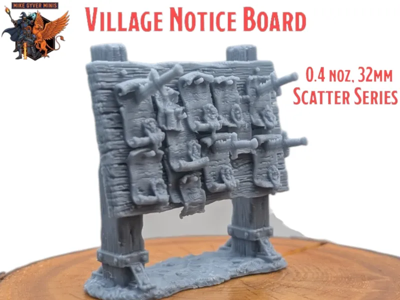 Village Notice Board - MGM Print-Ready Mini