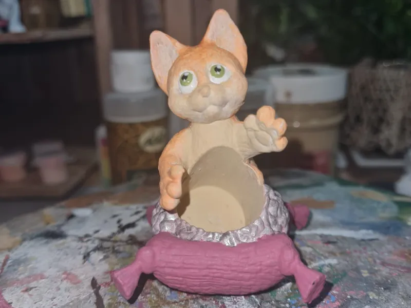 Kitty Memory Jar