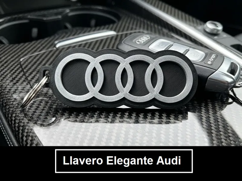 Llavero Elegante Audi (Cuatro Aros)