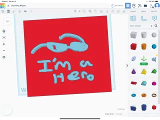I’m a hero ( super johnny 3D printed poster)