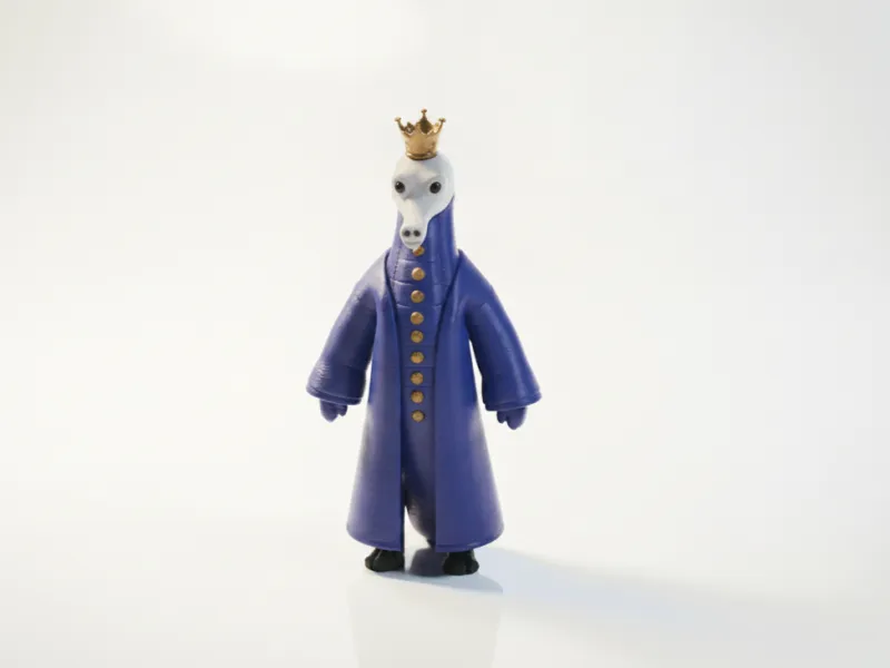 Dragon King Figurine Fantasy Character 3D Printable