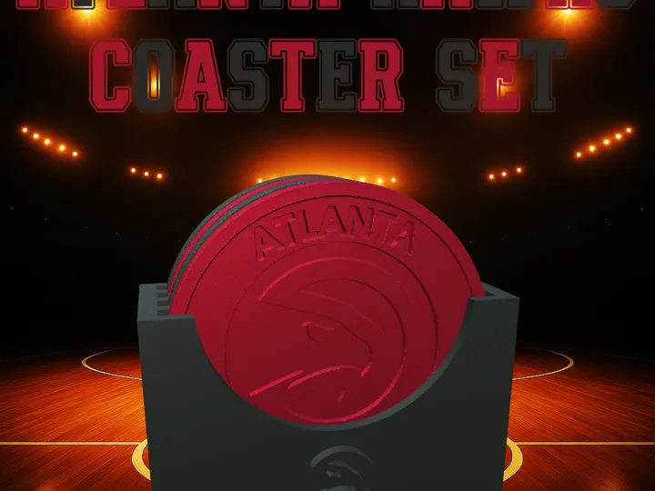 Atlanta Hawks Coaster Set (NBA)