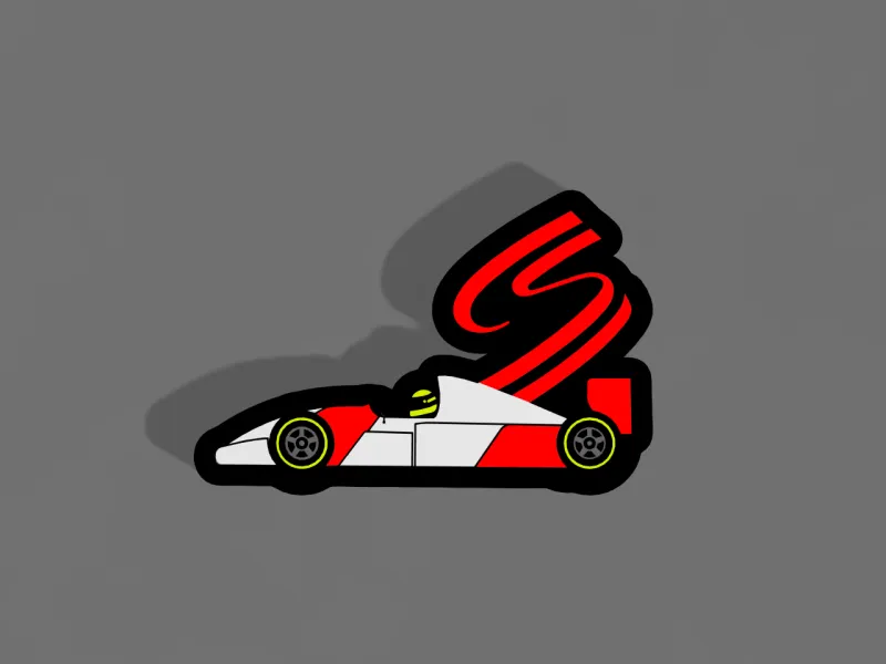 Vinilo de F1 Senna Tribute