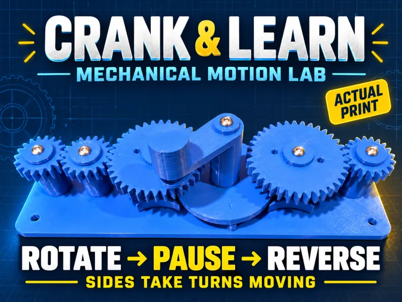 Crank & Learn — Mekanik Hareket Laboratuvarı