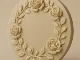 Personalized Rose Fridge Magnet