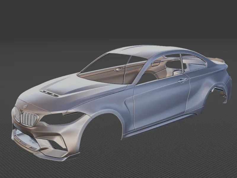 2020 BMW M2 CS Body STL