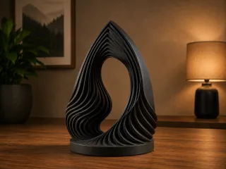 Infinity Flow Sculpture | Modern Abstract Home Decor
