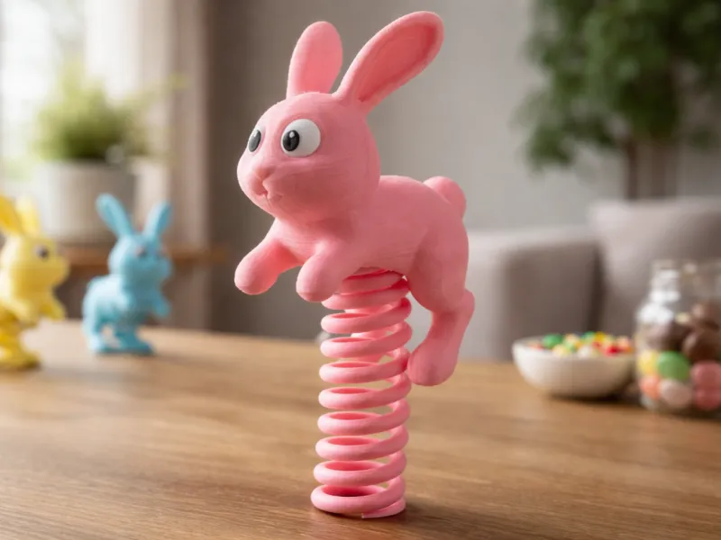 Der federnde Osterhase