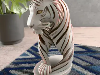 Tiger Statue Decor