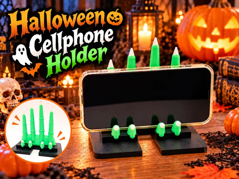 Halloween Monster Finger Cellphone Holder