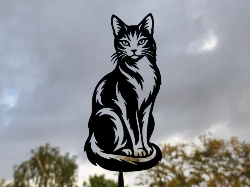 Cat Silhouette Wall Art Decor