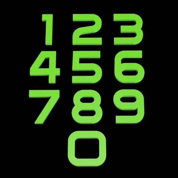 Creality Themed Numbers — 0–9 (100 mm)
