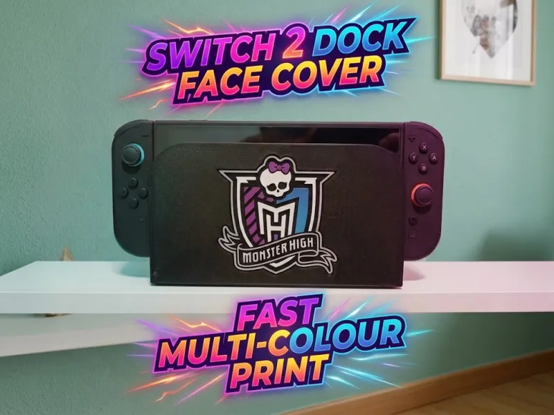 Monster High Nintendo Switch 2 dock cover plate accessory