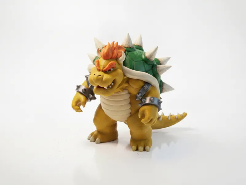 Bowser Figürü Oyun Koleksiyonluk 3D Yazdırılabilir