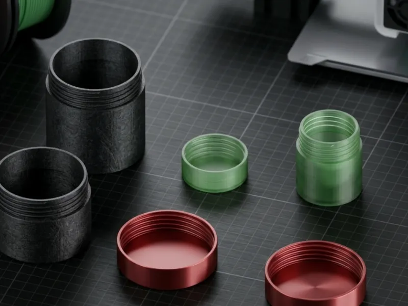 Threaded Storage Containers - jar set of 3