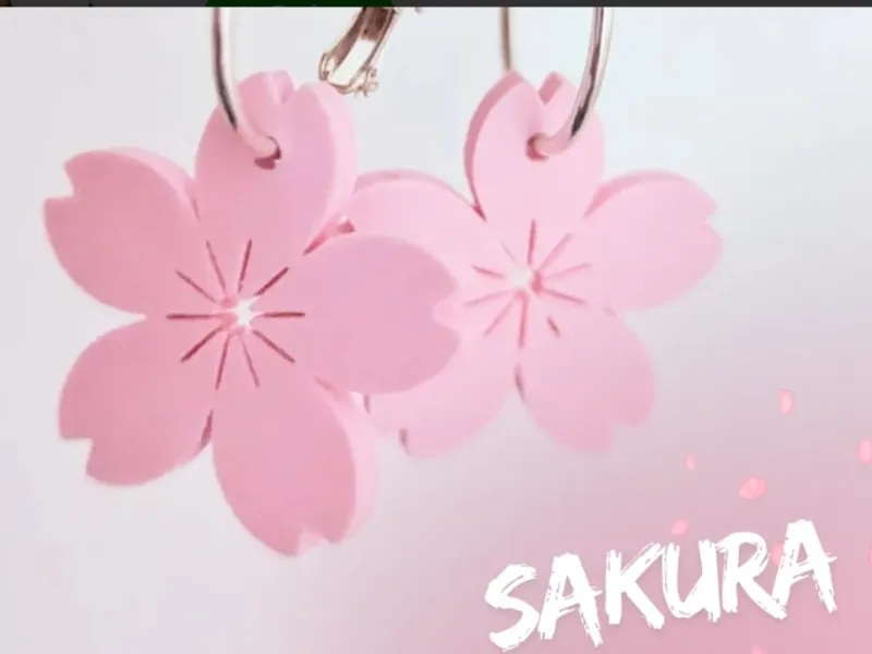 sakura+earrings+n+keychain