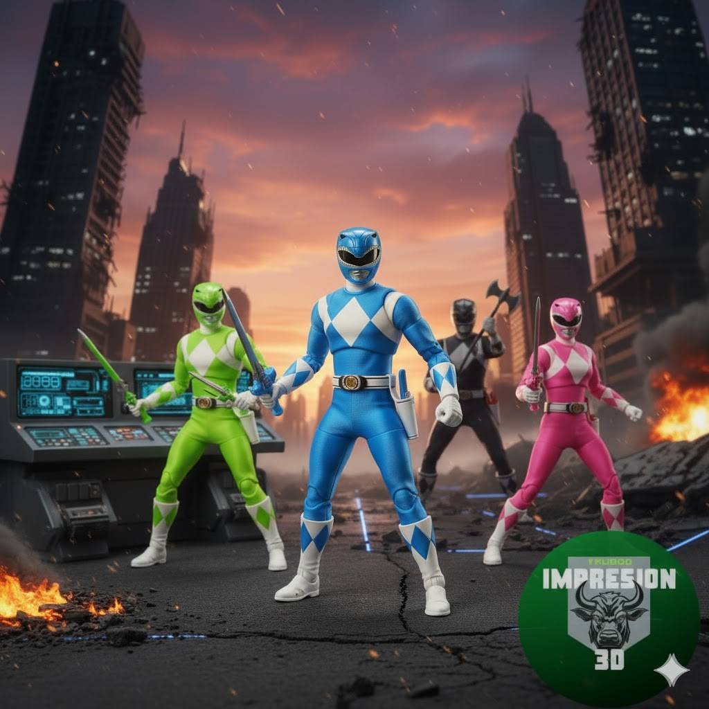 Figma Power Ranger 3D Printer Files | 3MF File | POWER RANGER (SET TEMINADO ) | Creality Cloud