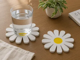 Daisy Flower Coaster – 3D Printable Floral Drink Coaster