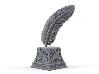 Ancient feather statue