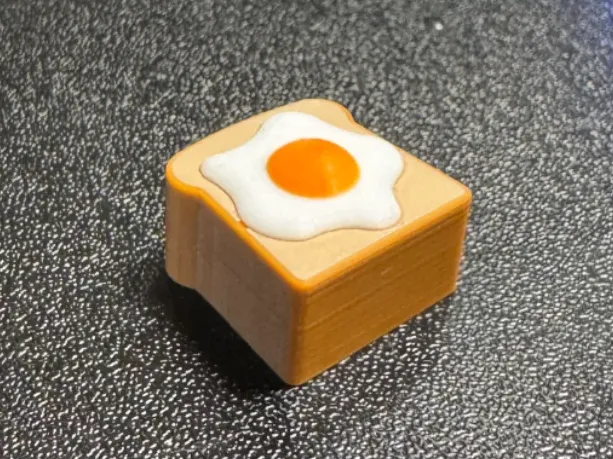 Egg on toast keycap for cherry mx