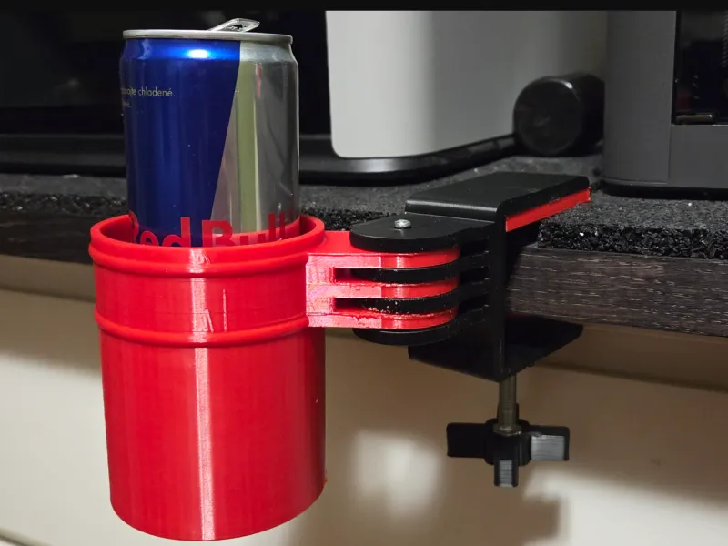 Rotating Desk Cup Holder – Clamp-On Adjustable Drink Holder