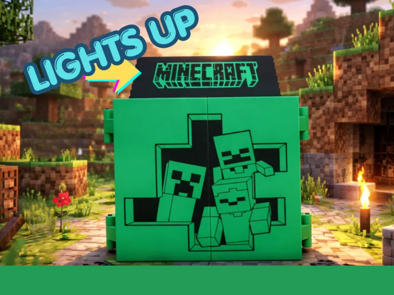 Minecraft Kinder Joy Vitrine