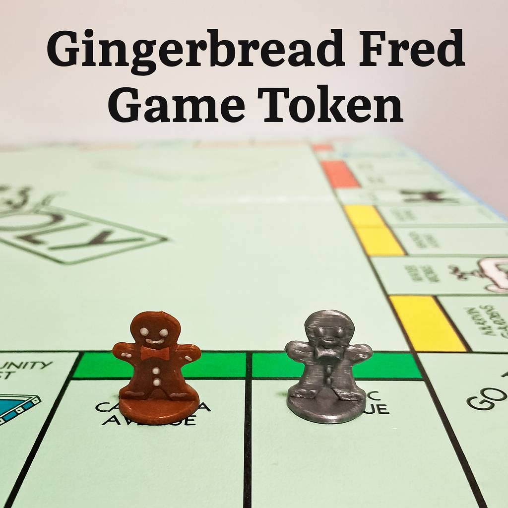 3D Printer Files | 3MF File | Gingerbread Fred Game Token | Creality Cloud