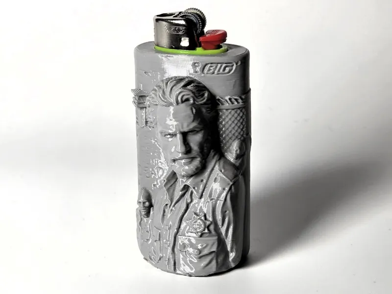 Étui pour briquet BIC J6 dans le style de Richard "Rick" Grimes
