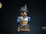 Vegeta Bust STL Dragon Ball 3D Print Sculpture Model-0