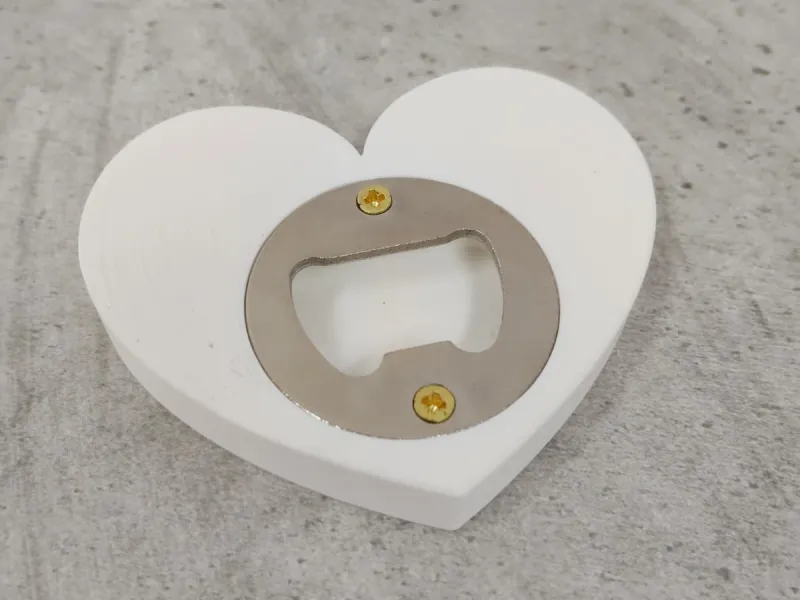 Heart bottle opener