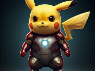Pikachu x IronMan / Pokemon x Marvel