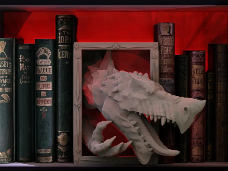 Kleinere Draak Booknook