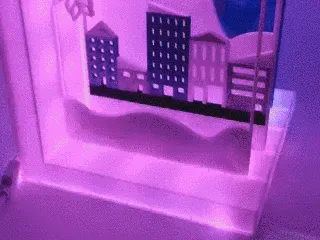 Winter lamp - customizable landscape