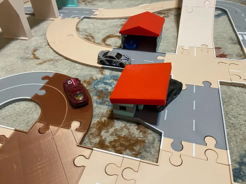 Kubko car-part4 / Variable car tracks - garage