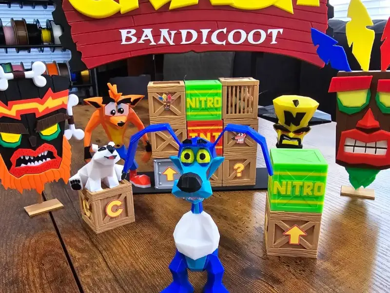Low-Poly Ripper Roo aus Crash Bandicoot